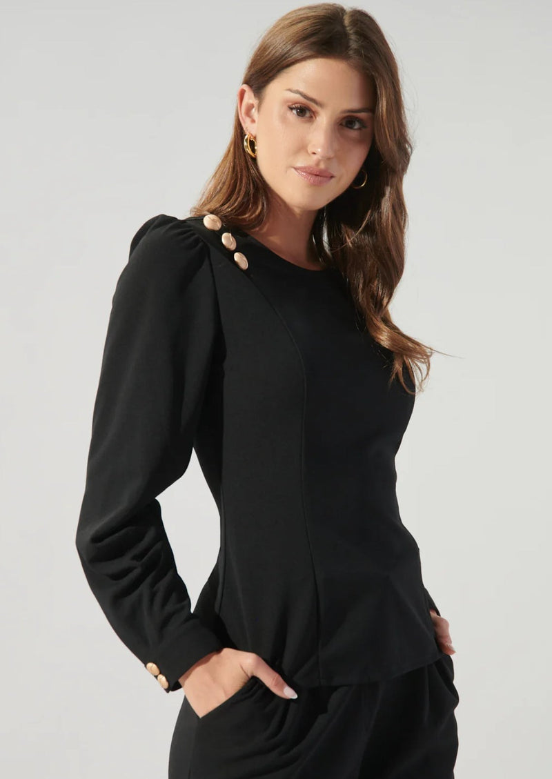 Beaumont Button Shoulder Blouse