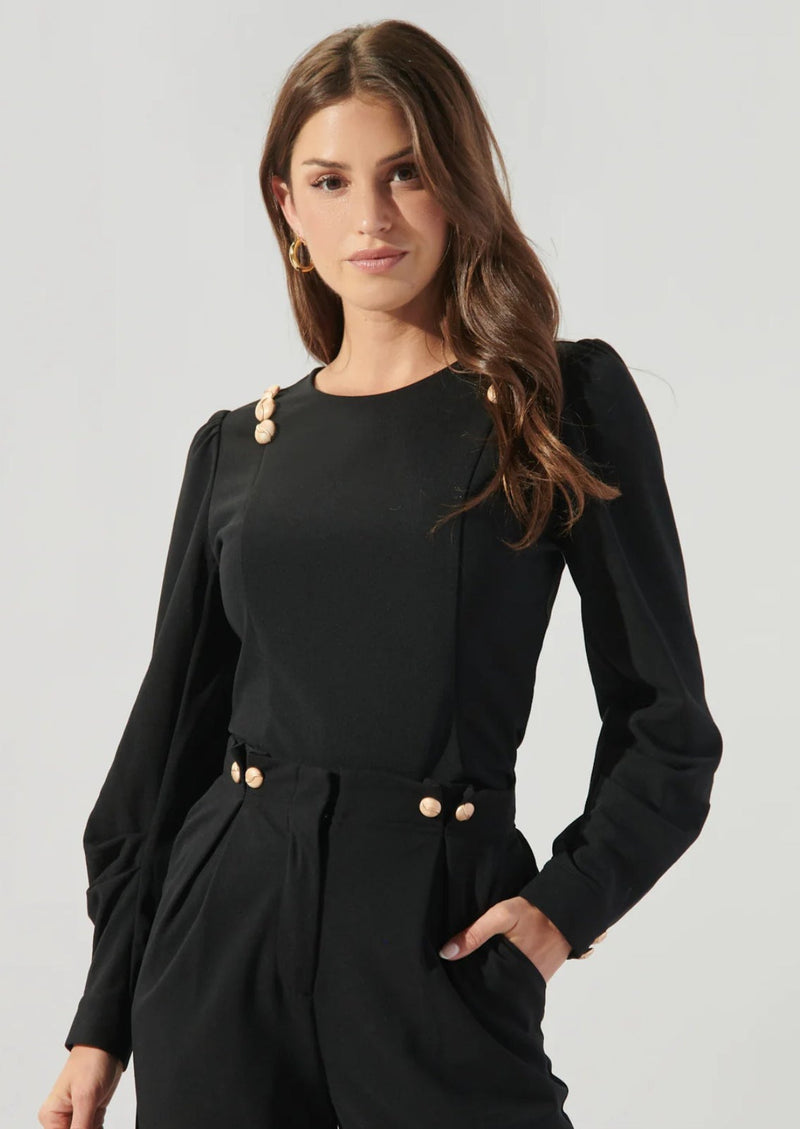 Beaumont Button Shoulder Blouse