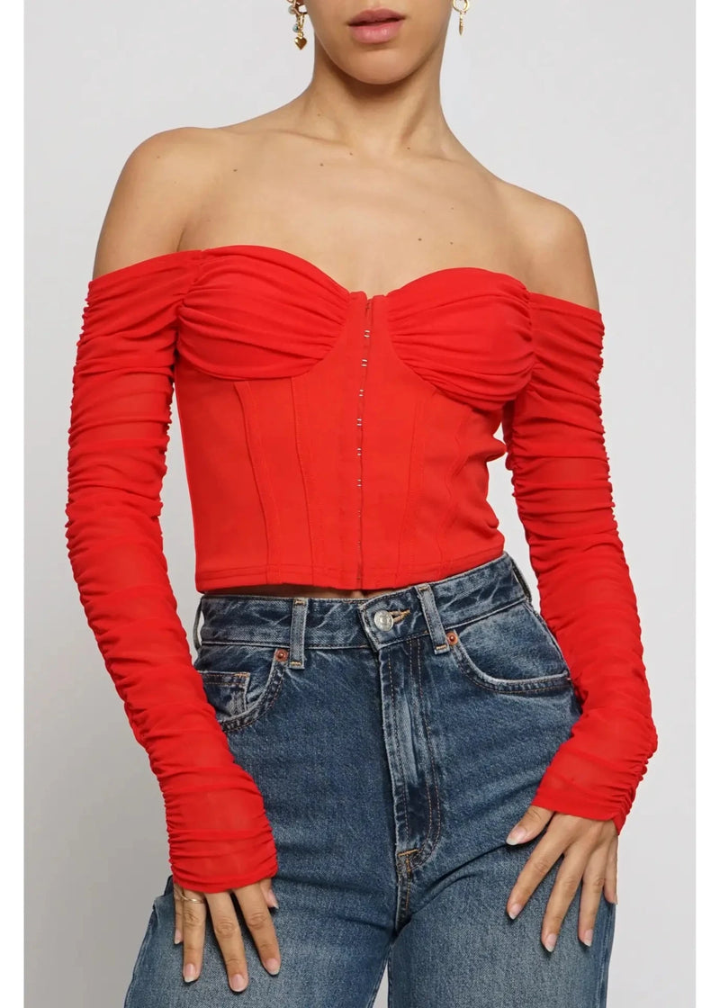 Off Shoulder Corset Top