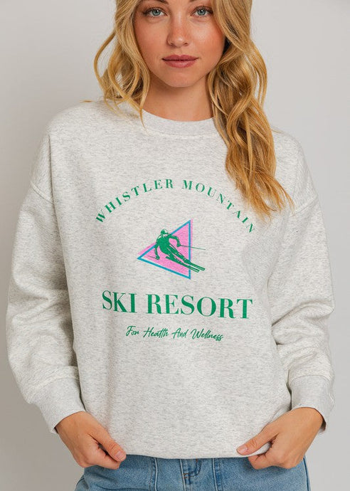 Ski Resort Fleece Crewneck