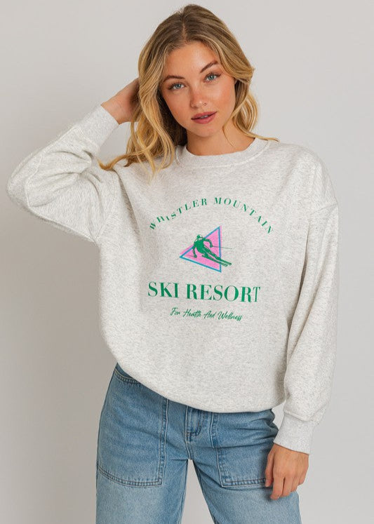 Ski Resort Fleece Crewneck